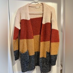 Multi-color cardigan size medium